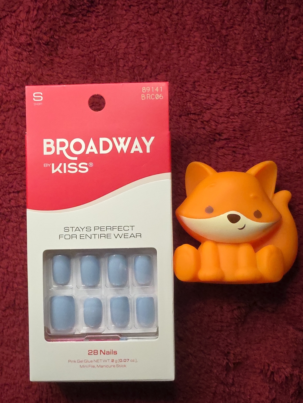 🆕2/$12 Broadway By Kiss In Love Again Baby Blue - 28 Press-on Nails